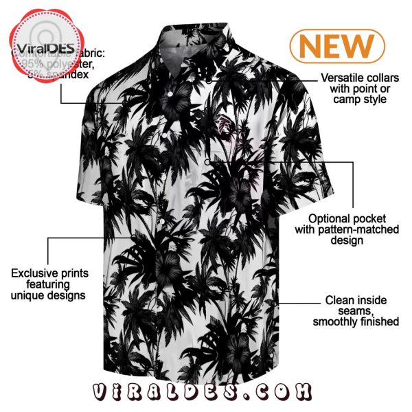 Atlanta Falcons Palm Motifs Hawaiian Shirt