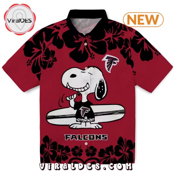 Atlanta Falcons Snoopy Surf Hawaiian Shirt