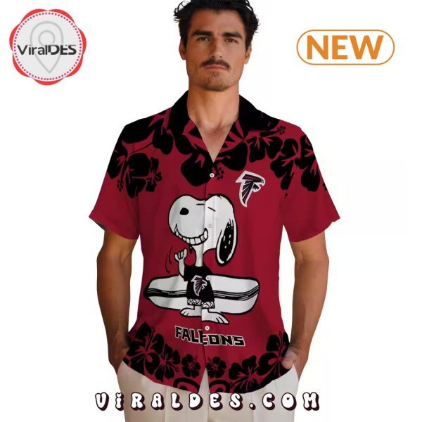 Atlanta Falcons Snoopy Surf Hawaiian Shirt