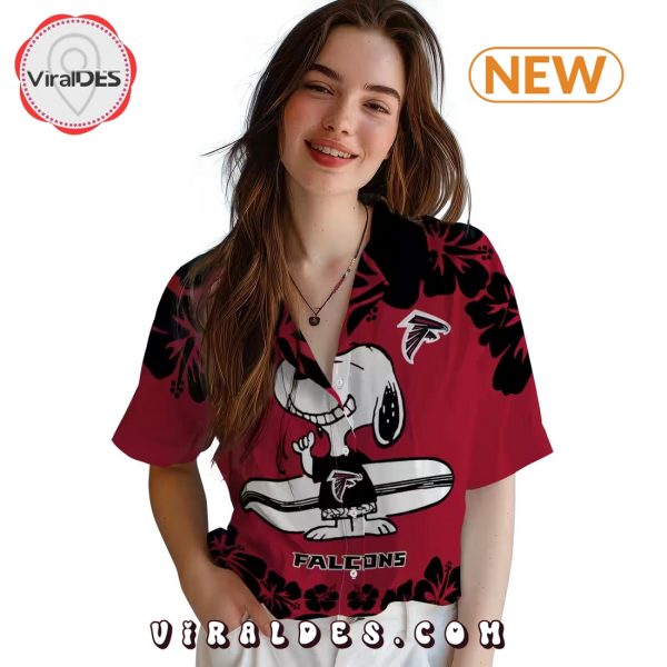 Atlanta Falcons Snoopy Surf Hawaiian Shirt