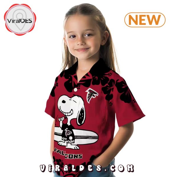 Atlanta Falcons Snoopy Surf Hawaiian Shirt