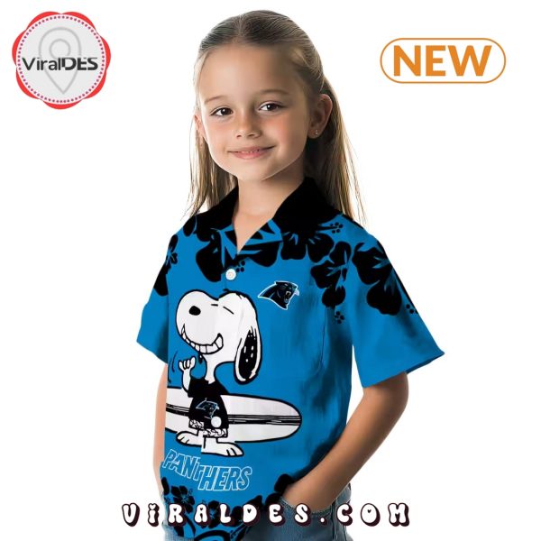 Carolina Panthers Snoopy Surf Hawaiian Shirt