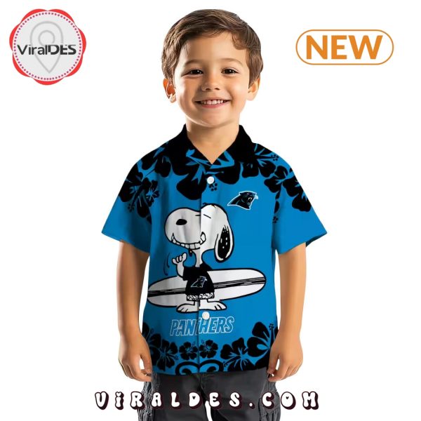 Carolina Panthers Snoopy Surf Hawaiian Shirt