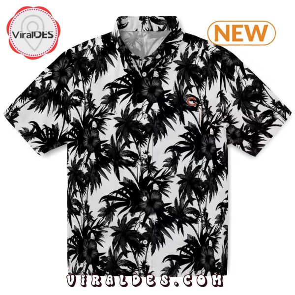 Chicago Bears Palm Motifs Hawaiian Shirt