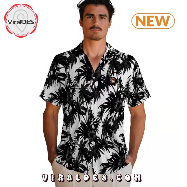 Chicago Bears Palm Motifs Hawaiian Shirt