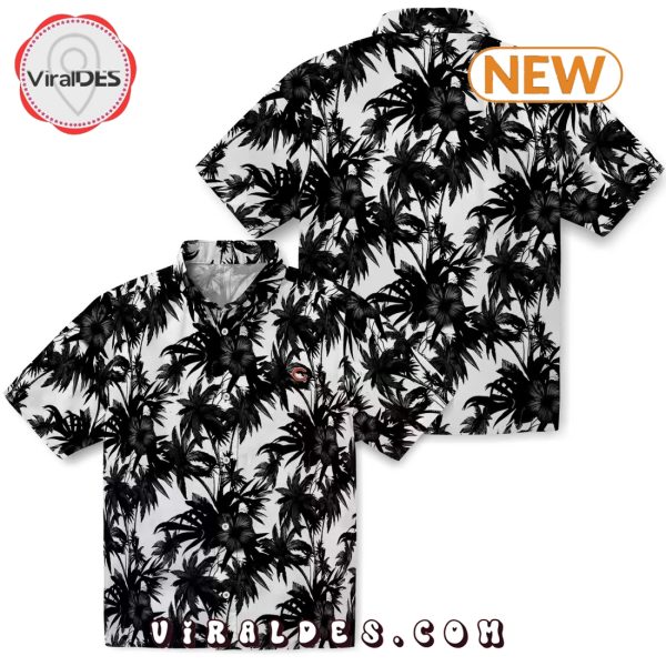 Chicago Bears Palm Motifs Hawaiian Shirt