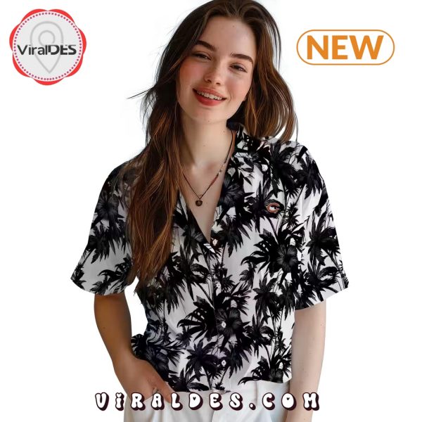 Chicago Bears Palm Motifs Hawaiian Shirt