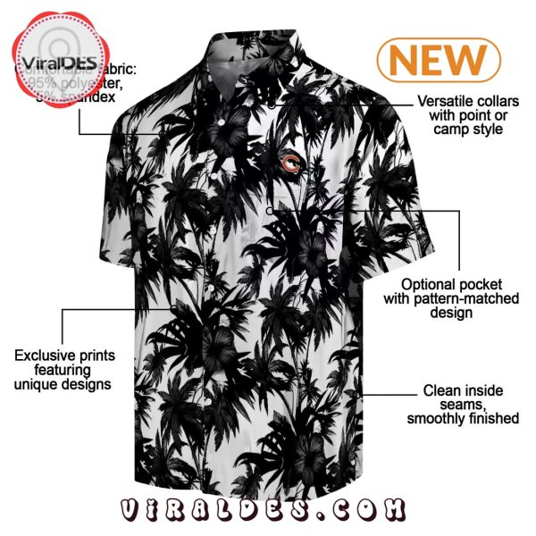 Chicago Bears Palm Motifs Hawaiian Shirt