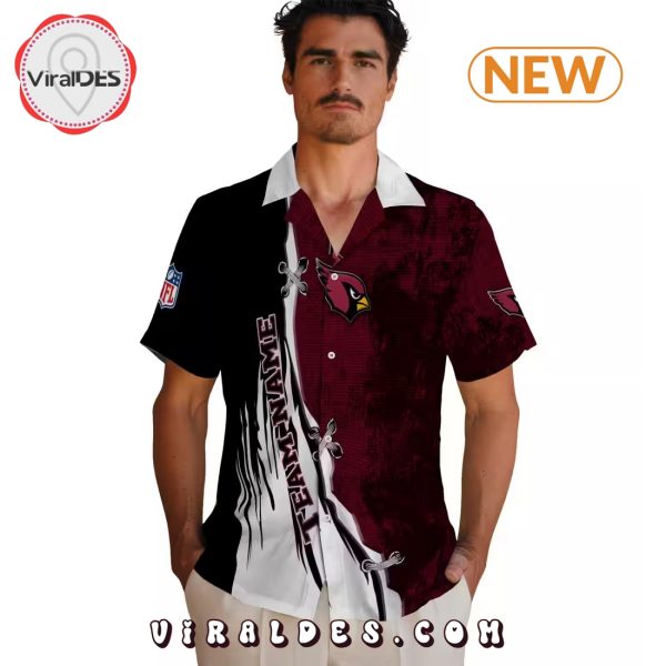 Custom Arizona Cardinals Edgy Streaks Hawaiian Shirt