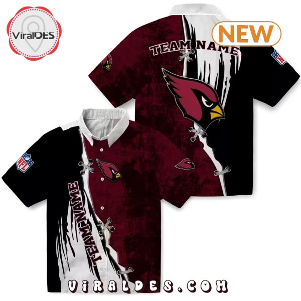 Custom Arizona Cardinals Edgy Streaks Hawaiian Shirt