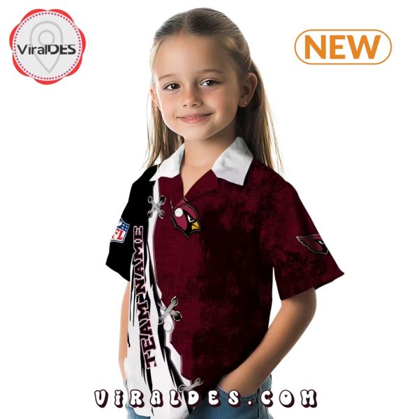 Custom Arizona Cardinals Edgy Streaks Hawaiian Shirt