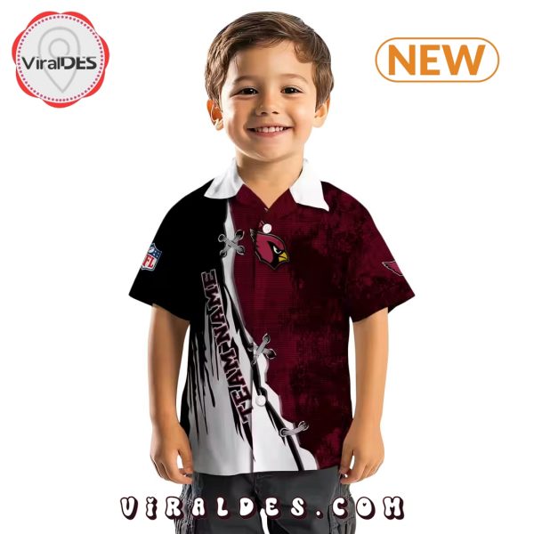 Custom Arizona Cardinals Edgy Streaks Hawaiian Shirt