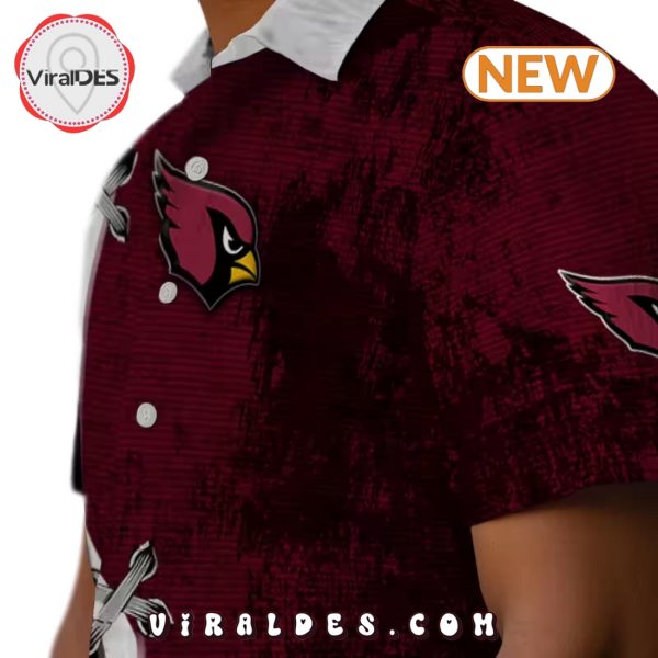 Custom Arizona Cardinals Edgy Streaks Hawaiian Shirt