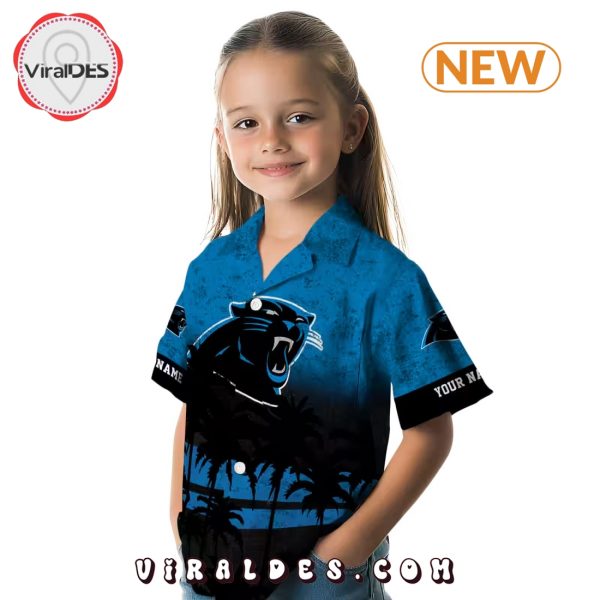 Custom Carolina Panthers Sunset Style Hawaiian Shirt