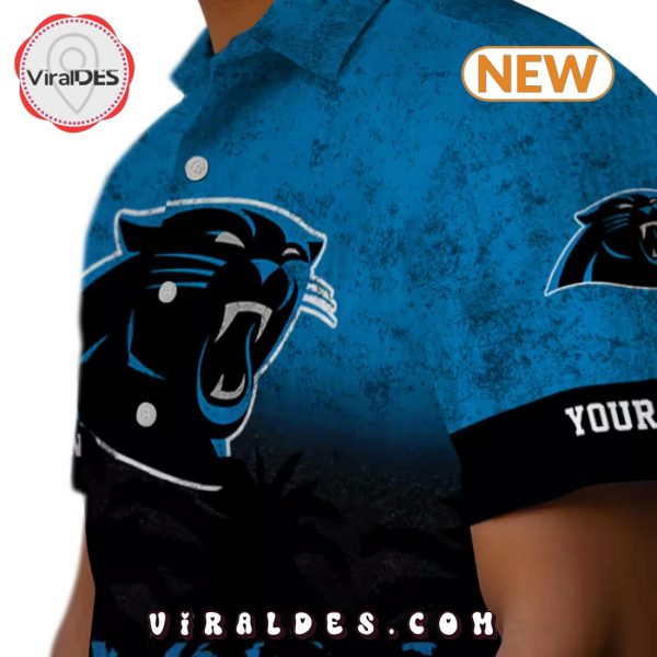 Custom Carolina Panthers Sunset Style Hawaiian Shirt