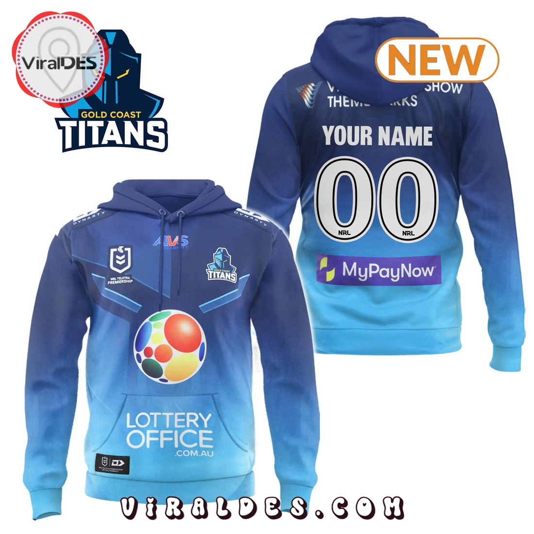 Gold Coast Titans 2025 Custom Limited Hoodie Gold Coast Titans 2025 Custom Limited Hoodie