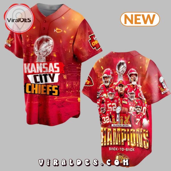 Kansas City Chiefs 2025 Super Bowl LIX Champions Baseball Jersey