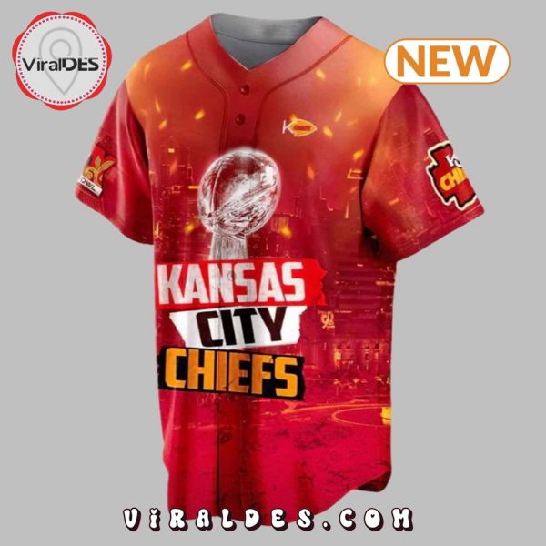 Kansas City Chiefs 2025 Super Bowl LIX Champions Baseball Jersey