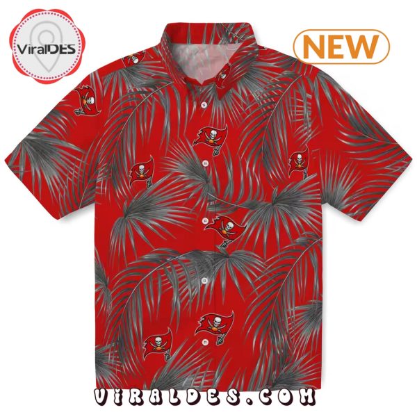 Tampa Bay Buccaneers Leafy Palms Hawaiian Shirt