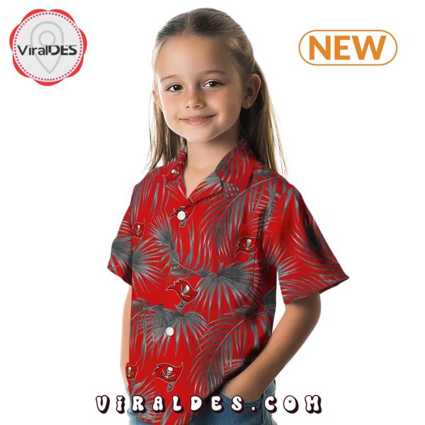 Tampa Bay Buccaneers Leafy Palms Hawaiian Shirt