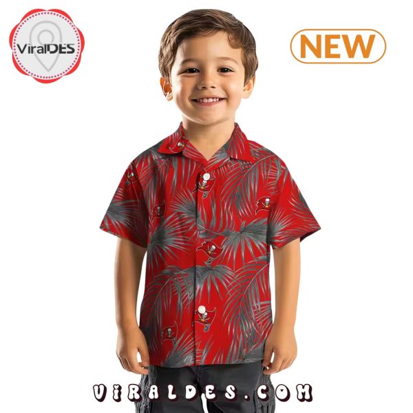 Tampa Bay Buccaneers Leafy Palms Hawaiian Shirt