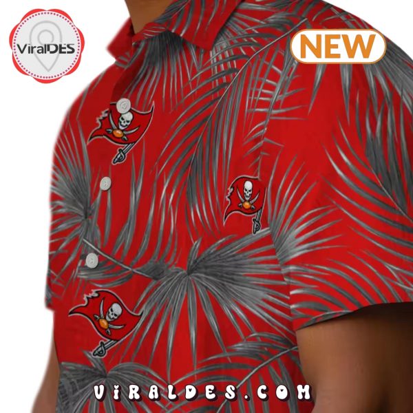 Tampa Bay Buccaneers Leafy Palms Hawaiian Shirt