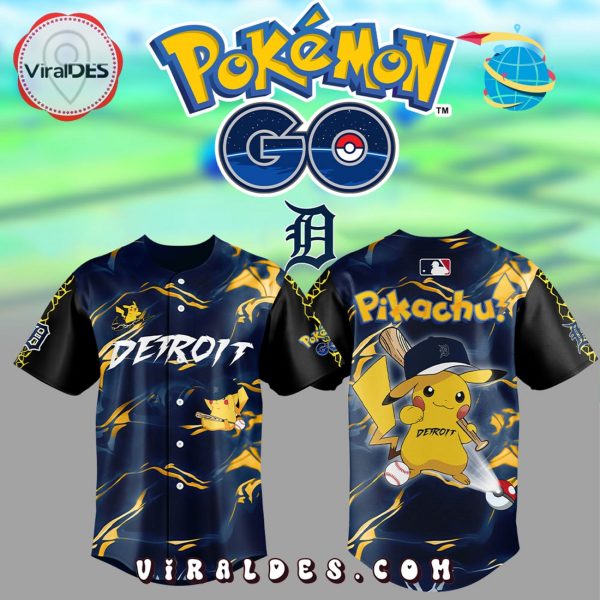 2025 Detroit Tigers x Pokémon GO Baseball Jersey