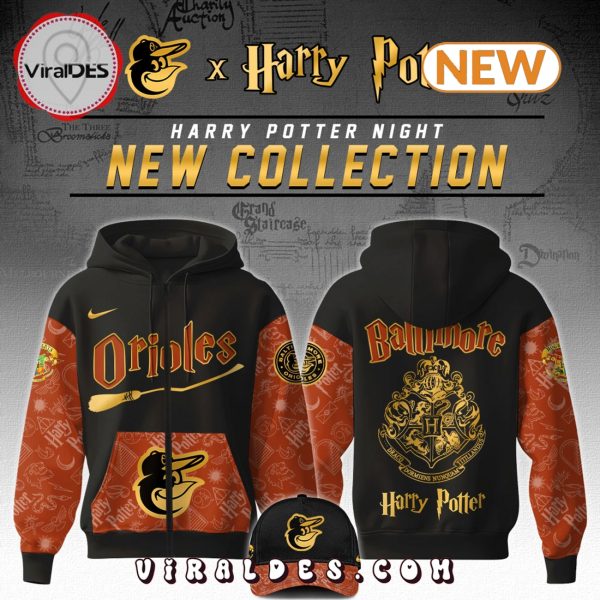 Baltimore Orioles 2025 Harry Potter Night Game Hoodie, Jogger, Cap