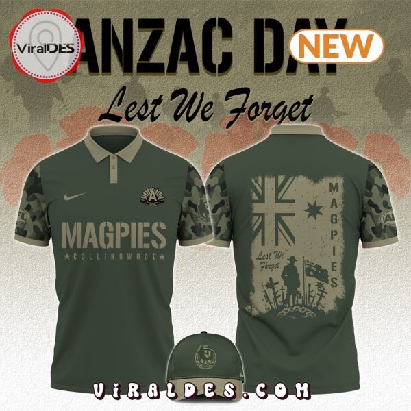 Collingwood Magpies x Anzac Day Limited Edition Polo, Cap