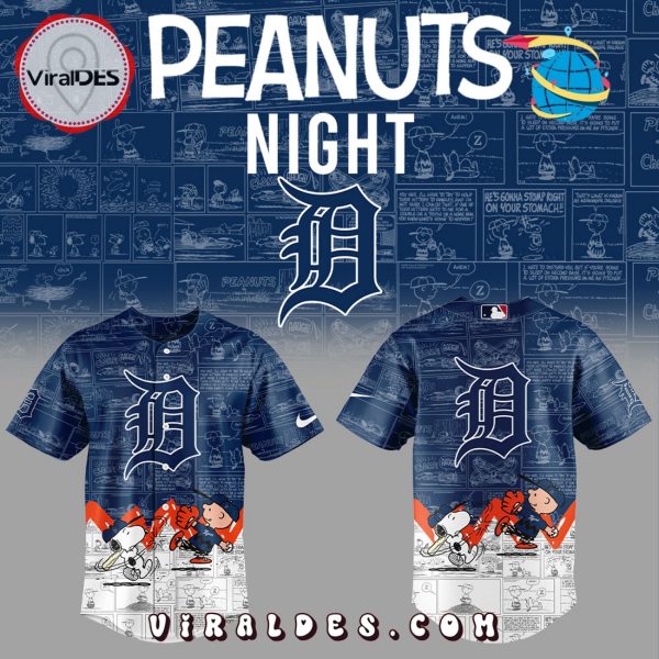 Detroit Tigers 75th Anniversary of Peanuts Baseball Jersey