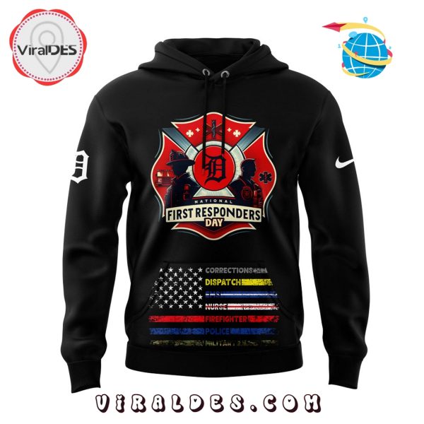 Detroit Tigers National First Responder Day Hoodie