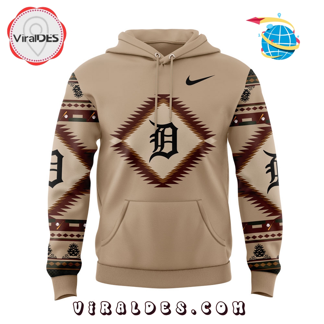 Detroit Tigers Native American Heritage 2025 Hoodie Detroit Tigers Native American Heritage 2025 Hoodie