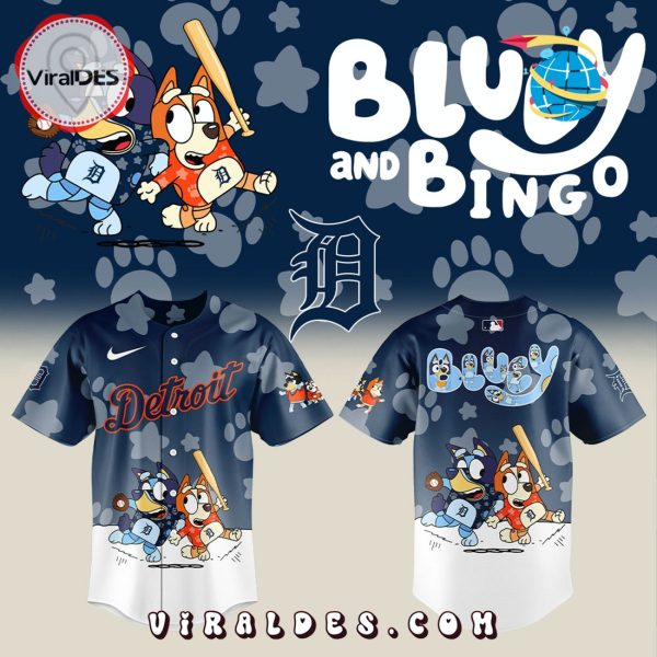 Detroit Tigers x Bluey and Bingo Baseball Jersey