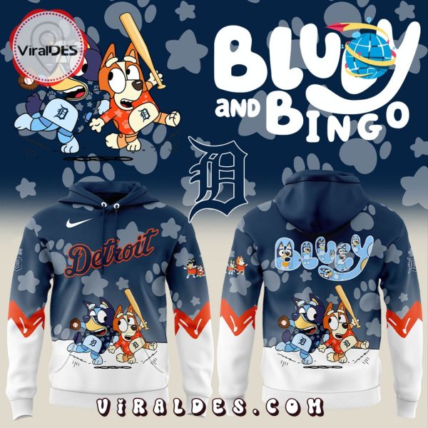 Detroit Tigers x Bluey and Bingo Hoodie