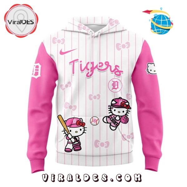 Detroit Tigers x Hello Kitty Night Game Pink Hoodie