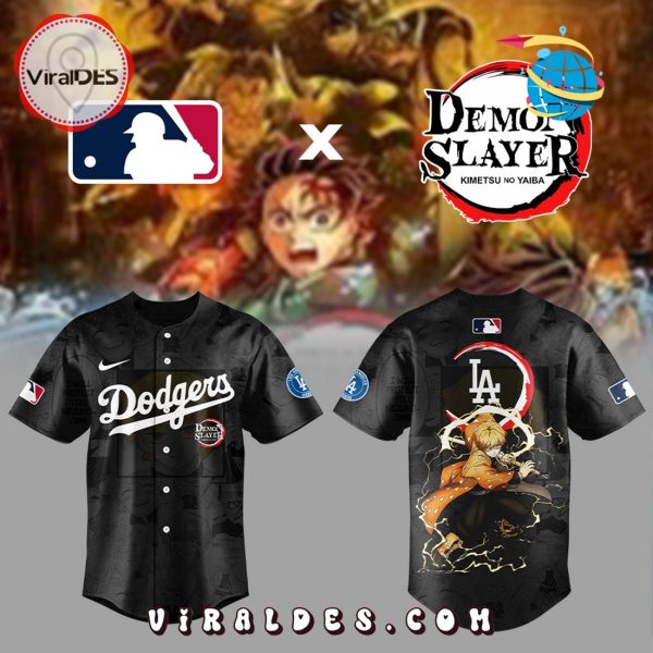 Dodgers x Demon Slayer Zenitsu Agatsuma Baseball Jersey