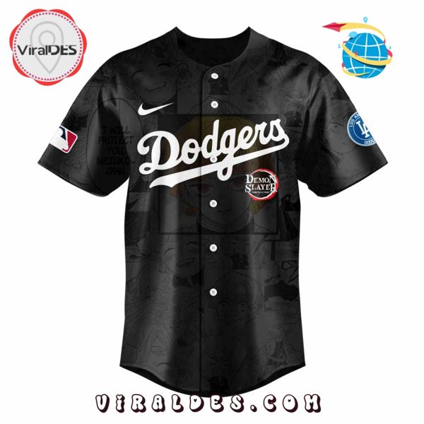 Dodgers x Demon Slayer Zenitsu Agatsuma Baseball Jersey