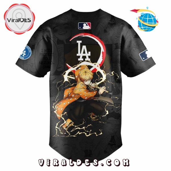 Dodgers x Demon Slayer Zenitsu Agatsuma Baseball Jersey