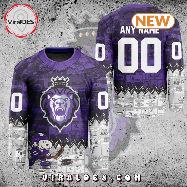 ECHL Reading Royals Peanuts 75th Anniversary Hockey Jersey