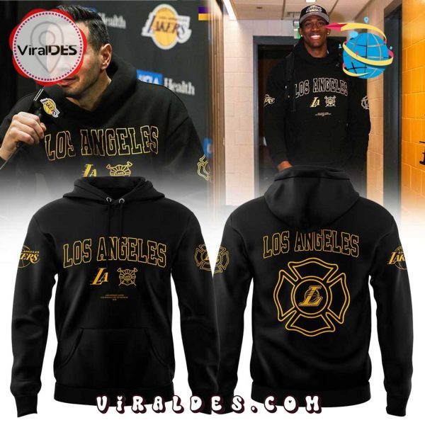 LAFD x Los Angeles Lakers Black Hoodie
