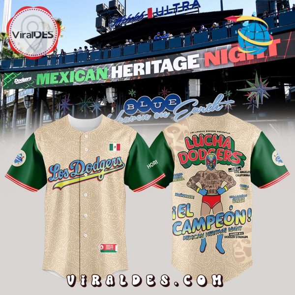 Los Angeles Dodgers MLB Mexican Heritage Night Baseball Jersey