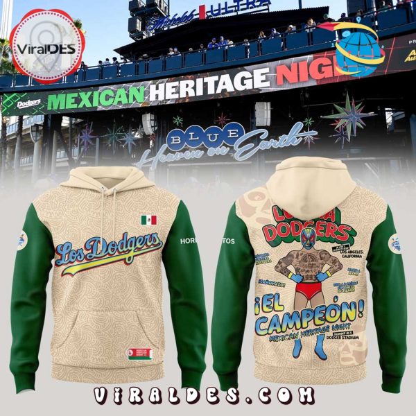Los Angeles Dodgers MLB Mexican Heritage Night Hoodie