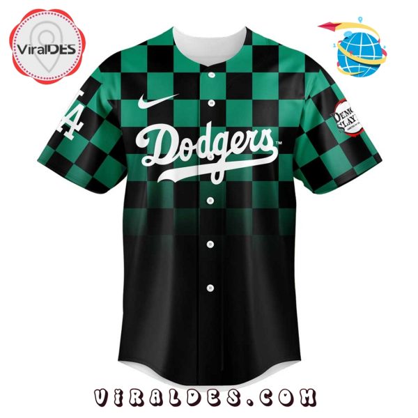 Los Angeles Dodgers x Demon Slayer Baseball Jersey