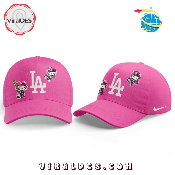 Los Angeles Dodgers x Hello Kitty Pink Logo Cap