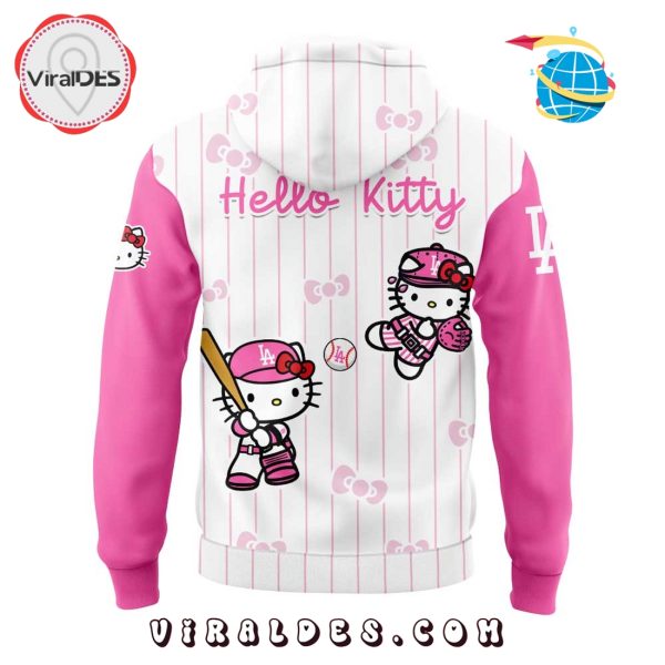 Los Angeles Dodgers x Hello Kitty Pink Logo Hoodie