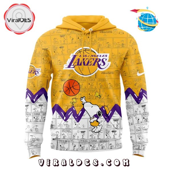 Los Angeles Lakers 75th Anniversary of Peanuts Hoodie