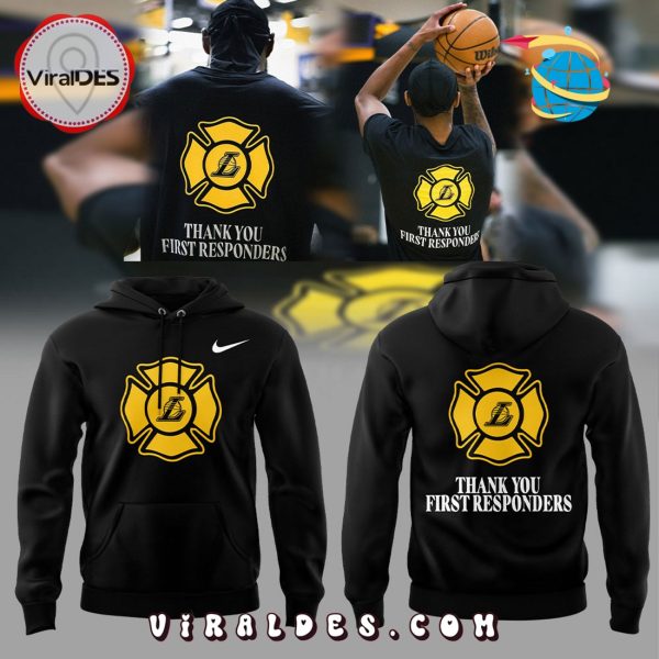 Los Angeles Lakers Thank You First Responders Hoodie