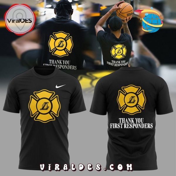 Los Angeles Lakers Thank You First Responders Hoodie