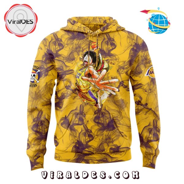 Luffy are joining the Lakers for One Piece Night Smoker Hoodie