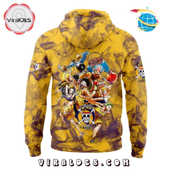 Luffy are joining the Lakers for One Piece Night Smoker Hoodie